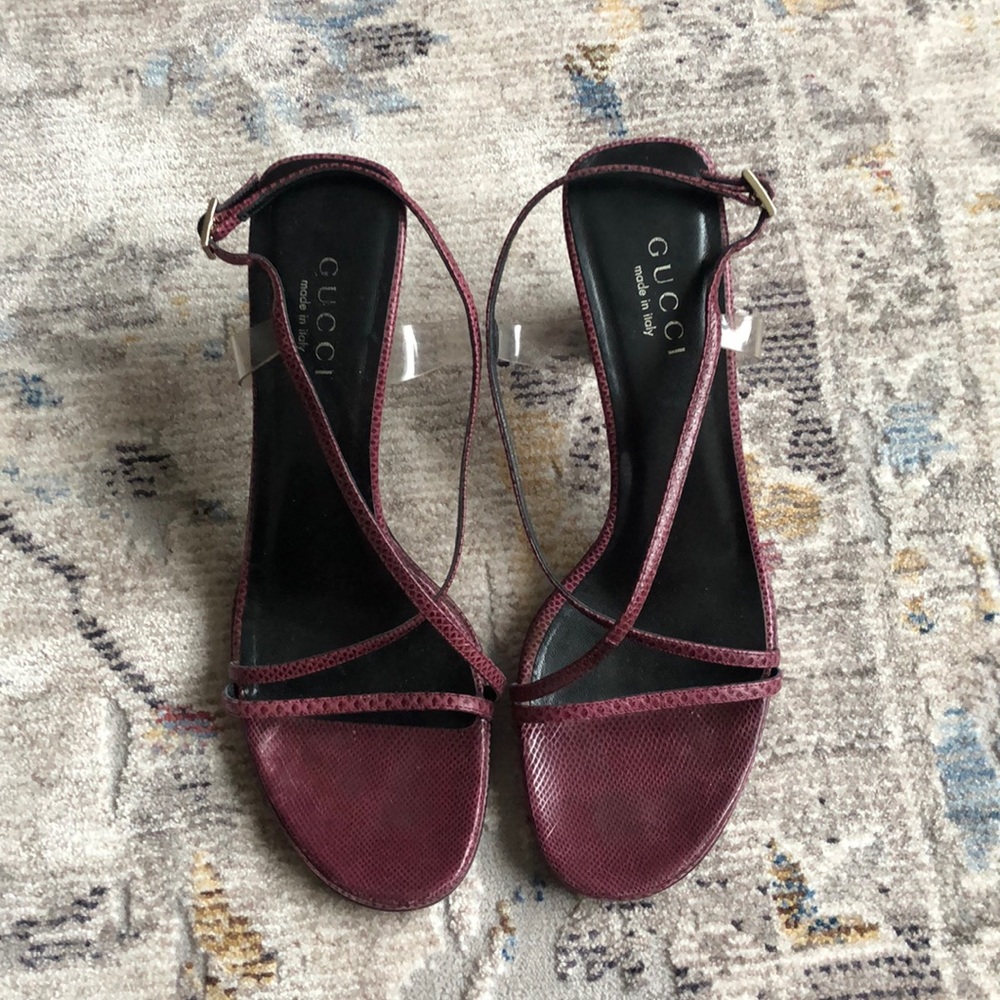 Gucci Burgundy Heels